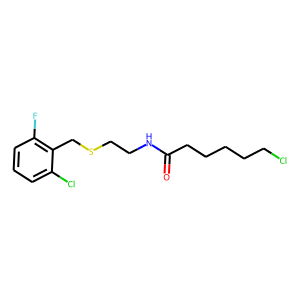 6-CHLORO-N-(2-[(2-CHLORO-6-FLUOROBENZYL)THIO]ETHYL)HEXANAMIDE