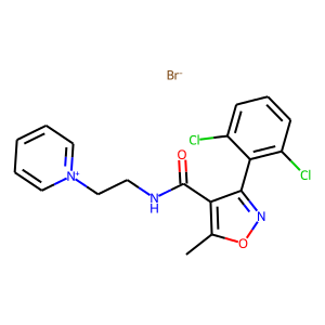 1-[2-(([3-(2,6-DICHLOROPHENYL)-5-METHYLISOXAZOL-4-YL]CARBONYL)AMINO)ETHYL]PYRIDINIUMBROMIDE