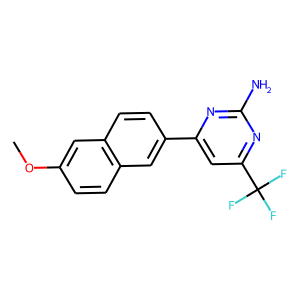 4-(6-METHOXY-2-NAPHTHYL)-6-(TRIFLUOROMETHYL)PYRIMIDIN-2-AMINE