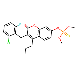 3-(2-CHLORO-6-FLUOROBENZYL)-7-[(DIMETHOXYPHOSPHOROTHIOYL)OXY]-4-PROPYL-2H-CHROMEN-2-ONE