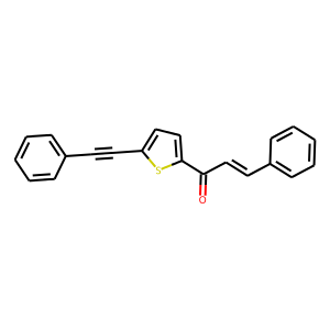 3-PHENYL-1-[5-(2-PHENYLETH-1-YNYL)-2-THIENYL]PROP-2-EN-1-ONE