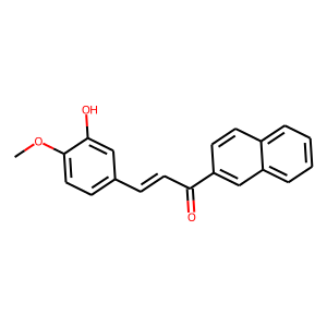 3-(3-HYDROXY-4-METHOXYPHENYL)-1-(2-NAPHTHYL)PROP-2-EN-1-ONE