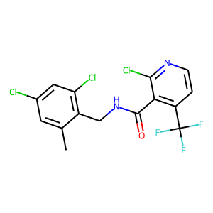 2-CHLORO-N-(2,4-DICHLORO-6-METHYLBENZYL)-4-(TRIFLUOROMETHYL)NICOTINAMIDE