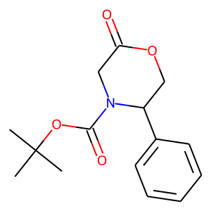 (5S)-N-(tert-Butoxycarbonyl)-3,4,5,6-tetrahydro-5-phenyl-4(H)-1,4-oxazin-2-one