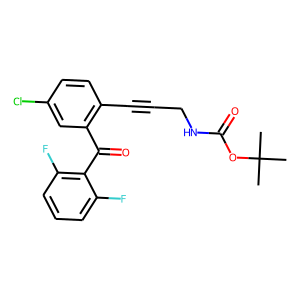 [3-[4-Chloro-2-(2,6-difluorobenzoyl)phenyl]prop-2-ynyl]carbamic acid tert-butyl ester