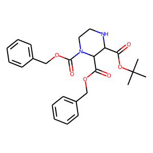 1,2-dibenzyl3-tert-butylpiperazine-1,2,3-tricarboxylate