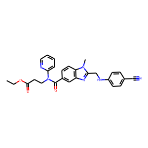 3-[[[2-[[(4-Cyanophenyl)amino]methyl]-1-methyl-1H-benzimidazol-5-yl]carbonyl]pyridin-2-ylamino]propionic acid ethyl ester