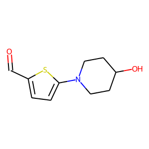 5-(4-hydroxypiperidino)-2-thiophenecarbaldehyde