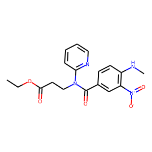 Ethyl3-(4-(methylamino)-3-nitro-N-(pyridin-2-yl)benzamido)propanoate