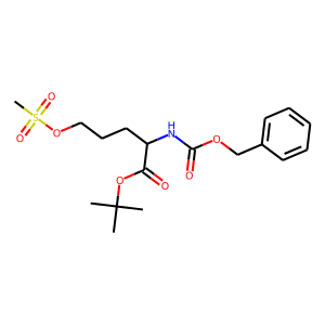 L-Norvaline,5-[(methylsulfonyl)oxy]-N-[(phenylmethoxy)carbonyl]-,1,1-dimethylethyl ester