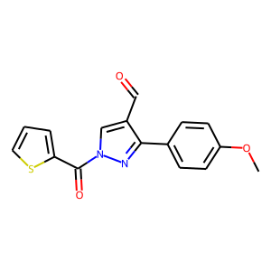 3-(4-METHOXYPHENYL)-1-(2-THIENYLCARBONYL)-1H-PYRAZOLE-4-CARBALDEHYDE