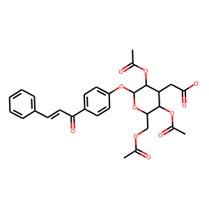 3,5-DI(ACETYLOXY)-2-[(ACETYLOXY)METHYL]-6-(4-CINNAMOYLPHENOXY)TETRAHYDRO-2H-PYRAN-4-YLACETATE