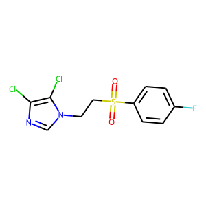 4,5-DICHLORO-1-(2-[(4-FLUOROPHENYL)SULFONYL]ETHYL)-1H-IMIDAZOLE