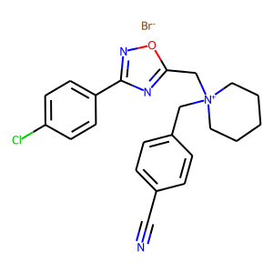 1-([3-(4-CHLOROPHENYL)-1,2,4-OXADIAZOL-5-YL]METHYL)-1-(4-CYANOBENZYL)HEXAHYDROPYRIDINIUMBROMIDE