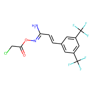 O1-(2-CHLOROACETYL)-3-[3,5-DI(TRIFLUOROMETHYL)PHENYL]PROP-2-ENEHYDROXIMAMIDE