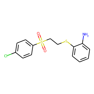 2-([2-[(4-CHLOROPHENYL)SULFONYL]ETHYL]THIO)ANILINE