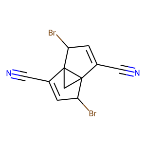 2,6-DIBROMO-4,8-DICYANOTRICYCLO[3.3.1.0(1,5)]NONA-3,7-DIENE