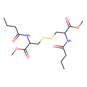 METHYL2-(BUTYRYLAMINO)-3-([2-(BUTYRYLAMINO)-3-METHOXY-3-OXOPROPYL]DITHIO)PROPANOATE