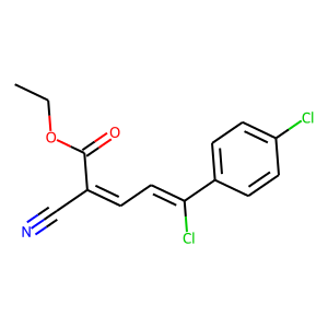 ETHYL5-CHLORO-5-(4-CHLOROPHENYL)-2-CYANOPENTA-2,4-DIENOATE