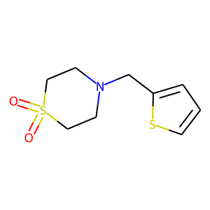 4-(2-THIENYLMETHYL)-1LAMBDA6,4-THIAZINANE-1,1-DIONE