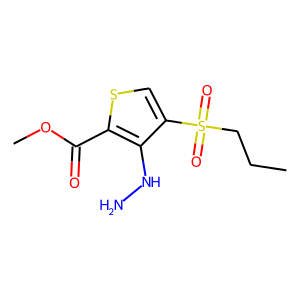 METHYL3-HYDRAZINO-4-(PROPYLSULFONYL)THIOPHENE-2-CARBOXYLATE