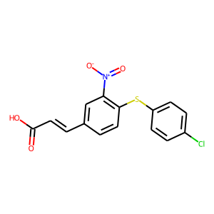 3-[4-[(4-CHLOROPHENYL)THIO]-3-NITROPHENYL]ACRYLIC ACID