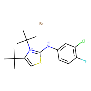 3,4-DI(TERT-BUTYL)-2-(3-CHLORO-4-FLUOROANILINO)-1,3-THIAZOL-3-IUMBROMIDE