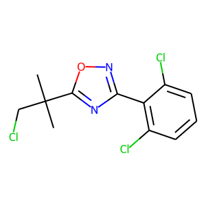 5-(2-CHLORO-1,1-DIMETHYLETHYL)-3-(2,6-DICHLOROPHENYL)-1,2,4-OXADIAZOLE