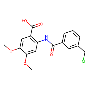 2-([3-(CHLOROMETHYL)BENZOYL]AMINO)-4,5-DIMETHOXYBENZOIC ACID