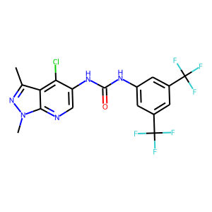 N-(4-CHLORO-1,3-DIMETHYL-1H-PYRAZOLO[3,4-B]PYRIDIN-5-YL)-N'-[3,5-DI(TRIFLUOROMETHYL)PHENYL]UREA