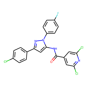 2,6-DICHLORO-N-[3-(4-CHLOROPHENYL)-1-(4-FLUOROPHENYL)-1H-PYRAZOL-5-YL]ISONICOTINAMIDE