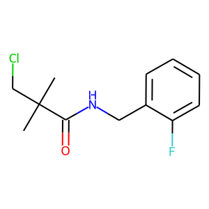 N1-(2-FLUOROBENZYL)-3-CHLORO-2,2-DIMETHYLPROPANAMIDE