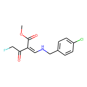 METHYL3-[(4-CHLOROBENZYL)AMINO]-2-(2-FLUOROACETYL)ACRYLATE