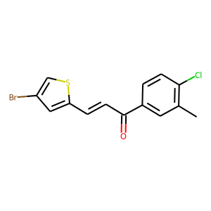 3-(4-BROMO-2-THIENYL)-1-(4-CHLORO-3-METHYLPHENYL)PROP-2-EN-1-ONE