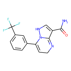 4,5-DIHYDRO-7-[3-(TRIFLUOROMETHYL)PHENYL]PYRAZOLO[1,5-A]PYRIMIDINE-3-CARBOXAMIDE