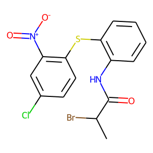 N1-(2-[(4-CHLORO-2-NITROPHENYL)THIO]PHENYL)-2-BROMOPROPANAMIDE