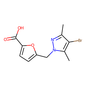 5-[(4-BROMO-3,5-DIMETHYL-1H-PYRAZOL-1-YL)METHYL]-2-FUROIC ACID