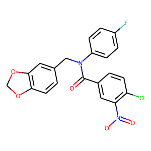 N1-(1,3-BENZODIOXOL-5-YLMETHYL)-N1-(4-FLUOROPHENYL)-4-CHLORO-3-NITROBENZAMIDE