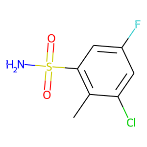 3-CHLORO-5-FLUORO-2-METHYLBENZENESULFONAMIDE