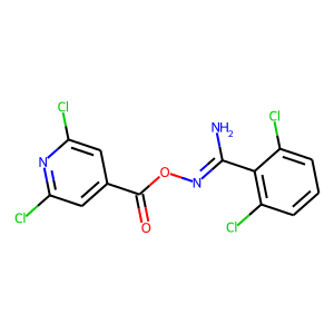 O1-[(2,6-DICHLORO-4-PYRIDYL)CARBONYL]-2,6-DICHLOROBENZENE-1-CARBOHYDROXIMAMIDE