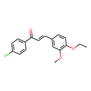 1-(4-CHLOROPHENYL)-3-(4-ETHOXY-3-METHOXYPHENYL)PROP-2-EN-1-ONE