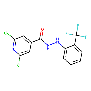 N'4-[2-(TRIFLUOROMETHYL)PHENYL]-2,6-DICHLOROPYRIDINE-4-CARBOHYDRAZIDE