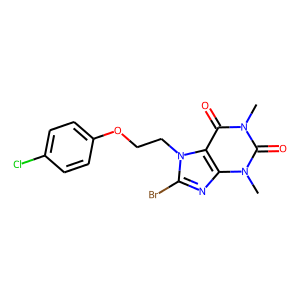 8-BROMO-7-[2-(4-CHLOROPHENOXY)ETHYL]-1,3-DIMETHYL-2,3,6,7-TETRAHYDRO-1H-PURINE-2,6-DIONE