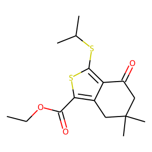 ETHYL3-(ISOPROPYLTHIO)-6,6-DIMETHYL-4-OXO-4,5,6,7-TETRAHYDROBENZO[C]THIOPHENE-1-CARBOXYLATE