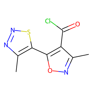 3-METHYL-5-(4-METHYL-1,2,3-THIADIAZOL-5-YL)-4-ISOXAZOLECARBONYLCHLORIDE