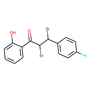 2,3-DIBROMO-3-(4-FLUOROPHENYL)-1-(2-HYDROXYPHENYL)PROPAN-1-ONE