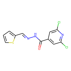 N'4-(2-THIENYLMETHYLIDENE)-2,6-DICHLOROPYRIDINE-4-CARBOHYDRAZIDE