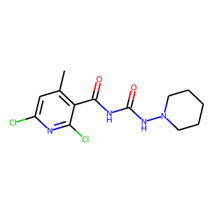 N-[(2,6-DICHLORO-4-METHYL-3-PYRIDYL)CARBONYL]-N'-PIPERIDINOUREA