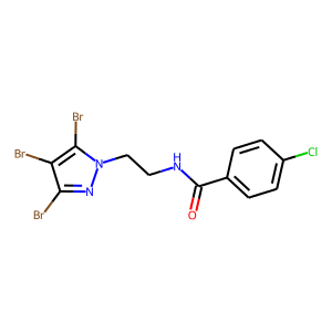 N1-[2-(3,4,5-TRIBROMO-1H-PYRAZOL-1-YL)ETHYL]-4-CHLOROBENZAMIDE