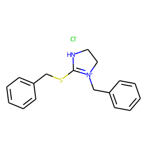 3-BENZYL-2-(BENZYLTHIO)-4,5-DIHYDRO-1H-IMIDAZOL-3-IUMCHLORIDE